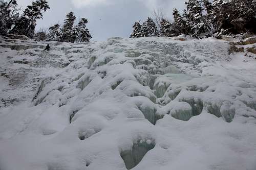 Arethusa Falls in Winter