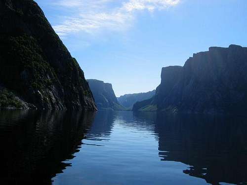 Boat ride into Western Brook...