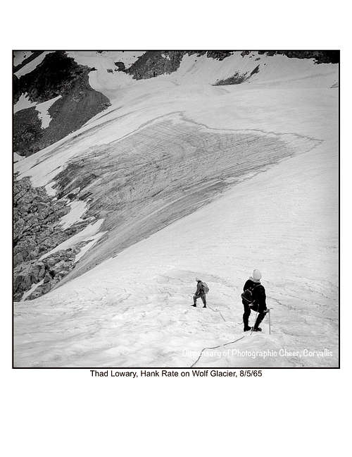 Hank and Thad descending Wolf Glacier