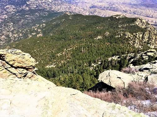 View of the ridgeline