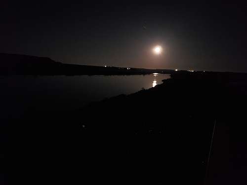 Moon Reflection on Snake River