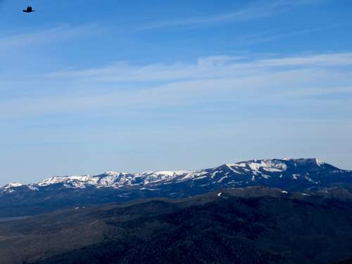 Zoomed view of Hayden & Quicksilver Peaks