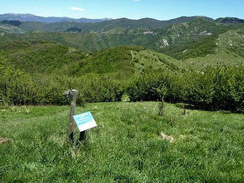 Starting point of the descent from Monte Proventino