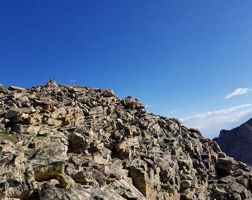 Cairn atop Mt Gilbert of the Ruby Mountains