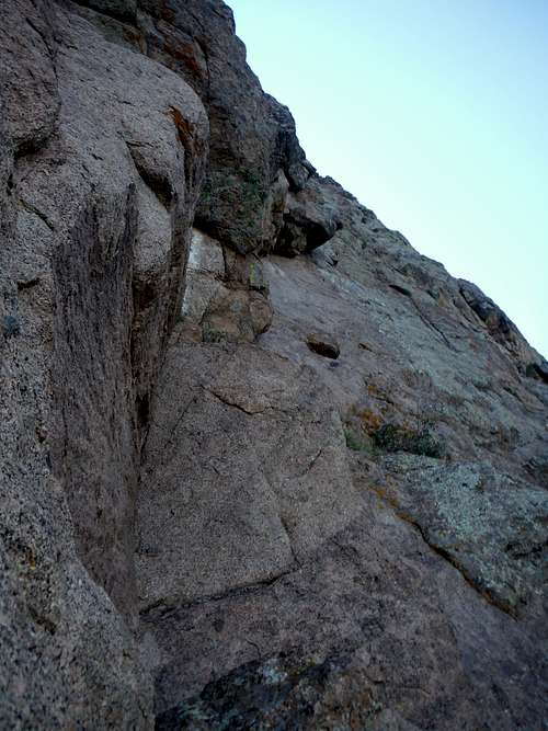 2nd pitch (crux of the route)