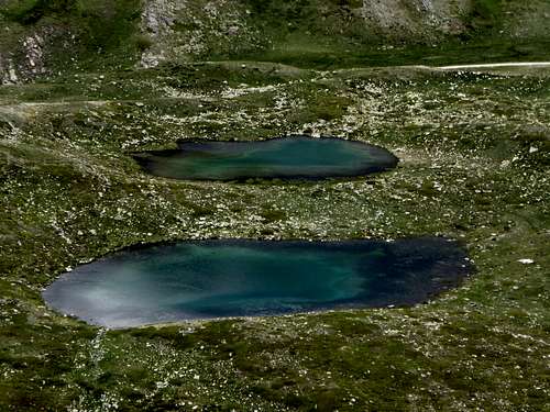 Thoules Lakes from Regondi-Gavazzi bivouac