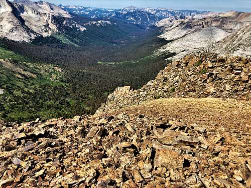 View towards Western Yosemite from Camiaca Peak