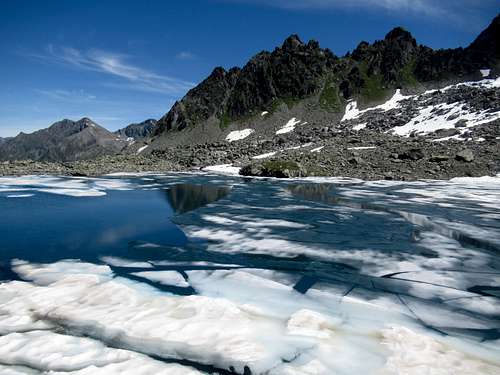 Frozen Tachuy Lake (detail)