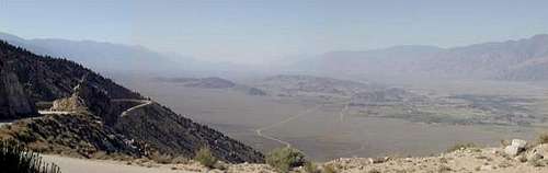 A view of the Owens Valley,...