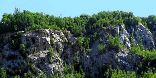 Another View of Rib Mountain Rock Formations