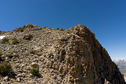 Southwest side of ridgeline leading up to King Peak in Nevada's Ruby Mountains