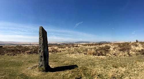 Standing stone, Laughter Tor, Dartmoor