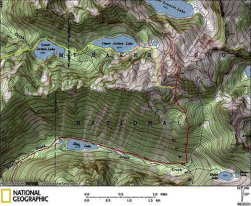 Mount Tommy Thompson Route Map
