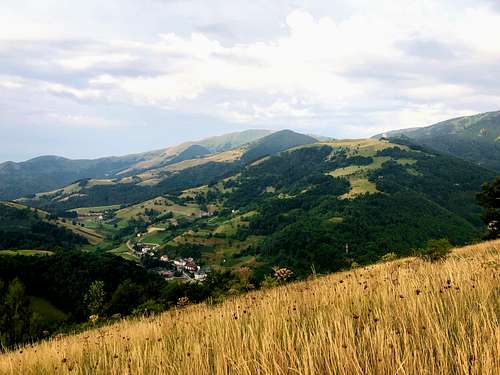 View from Jastrebac - with Panchichev vrh in the center