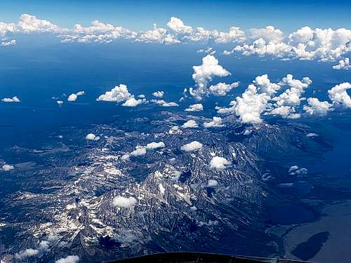 Grand Teton from plane