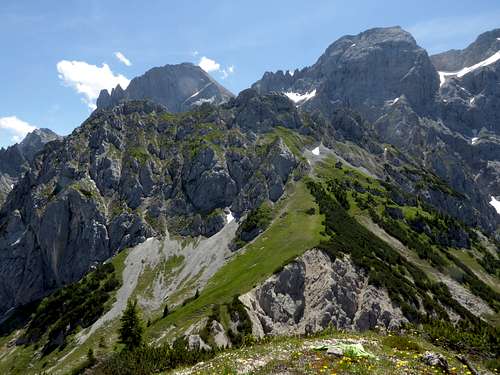 Östliche and Westliche Steinkarspitze