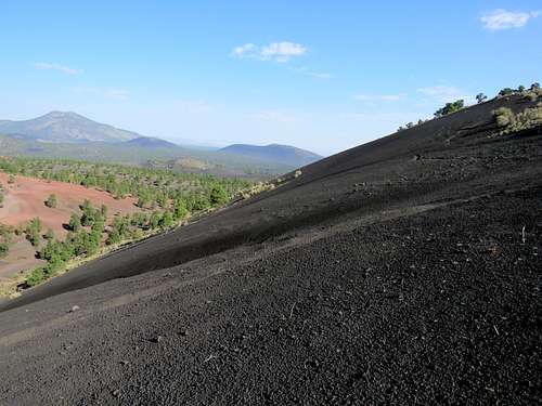 Black gravel slopes