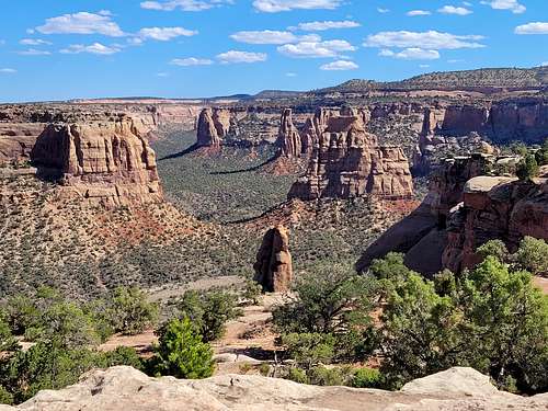 View of Monument Canyon from Saddlehorn