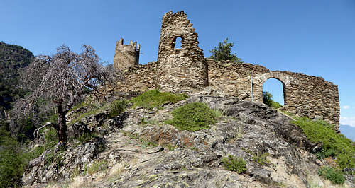 At the foot  of Montmayeur castle