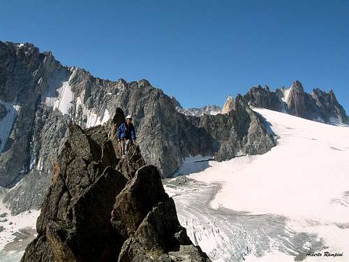 Summit of Aiguille d'Orny, Mont Blanc
