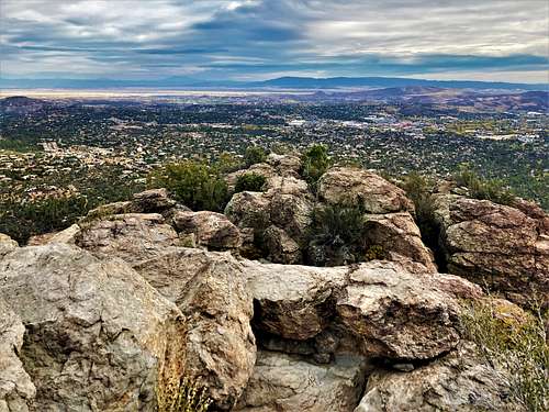 View to Prescott from the summit of Thumb Butte
