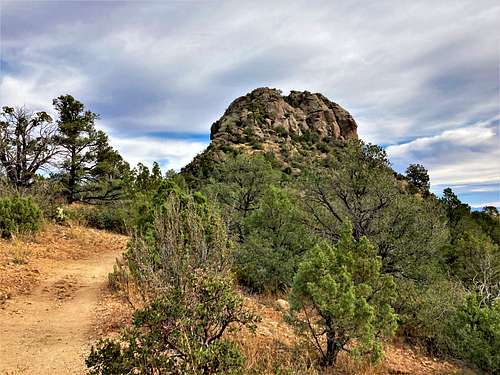 View back to Thumb Butte from the trail