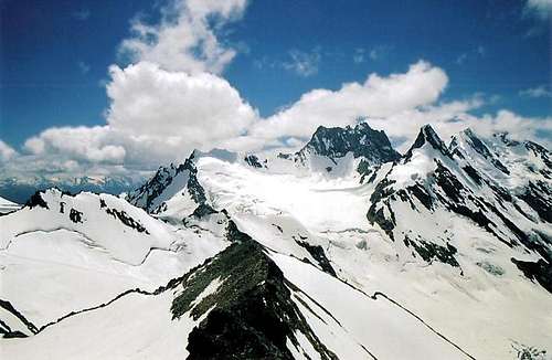 The long west ridge seen from...