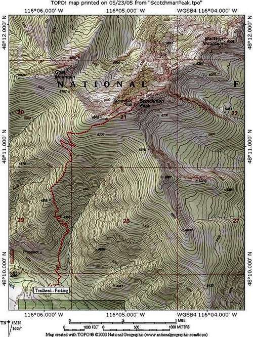 Scotchman Peak Trail 65 is...