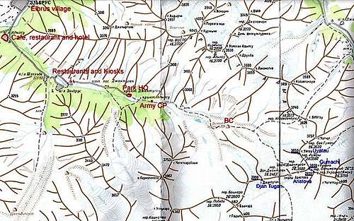 A map of Adil Su valley. 
 If...