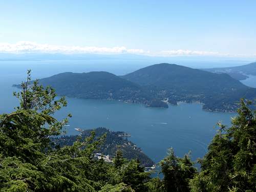 Straight of Georgia and Bowen Island from Eagle Bluffs