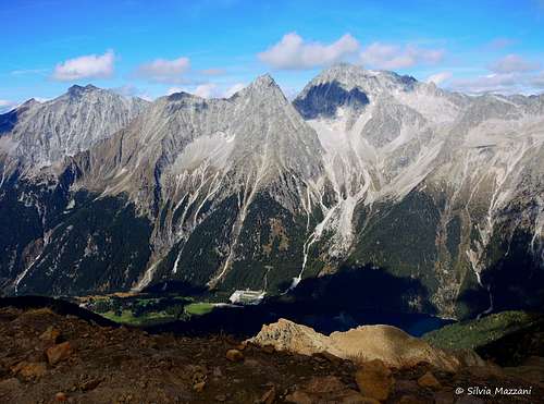 Vedrette di Ries group with the Hochgall Collalto seen from Croda Rossa