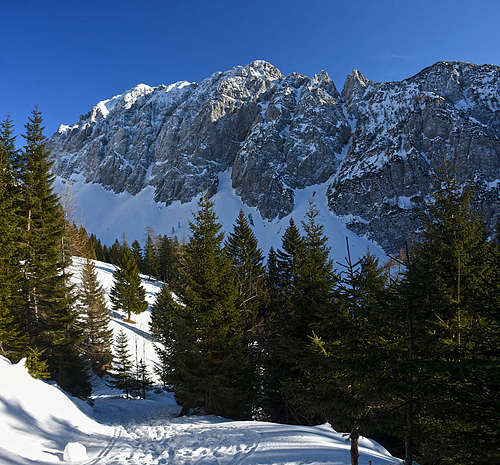 Veliki vrh from below Korošica