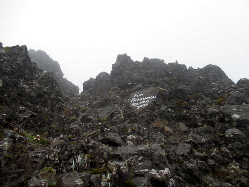 Heavy Andean Mist on wet rocky scramble from ~13,800 to 14,600 feet (5)