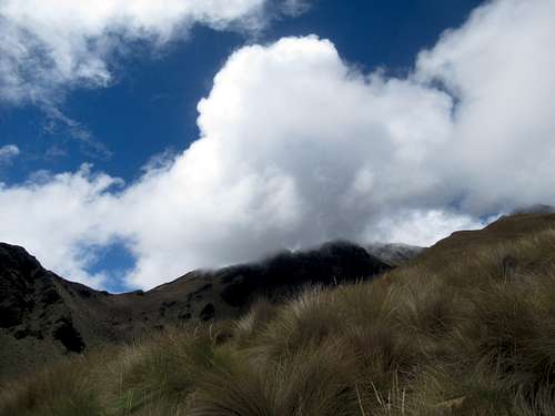 Trek up Imbabura on the Andean moors, from 11,500 to 13,800 feet (1)