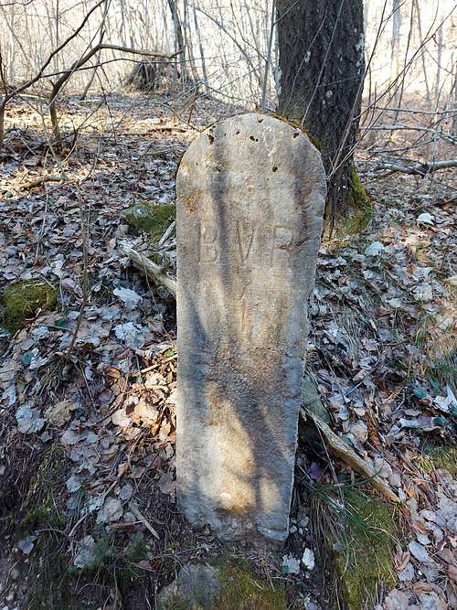 Ancient boundary stone