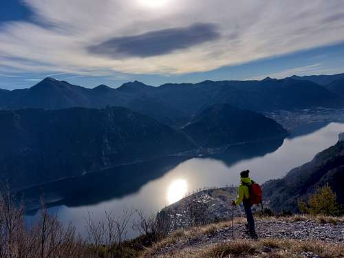 The Idro Lake seen from Monte Censo