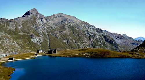 Lago del Miserin, Miserin Refuge, Notre Dame de la Neige Sanctuary Mont Delà and Mont Glacier
