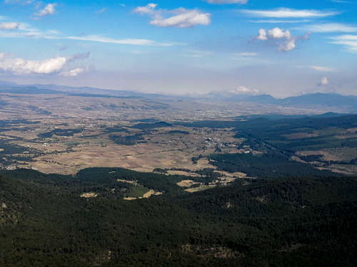 North view from summit.