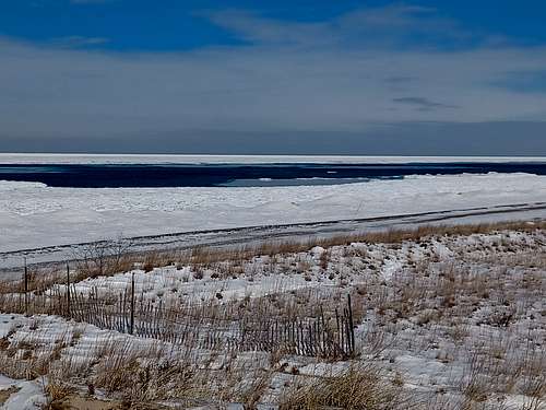 Lake Michigan Winter Shoreline