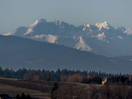 Distance view to TATRY
