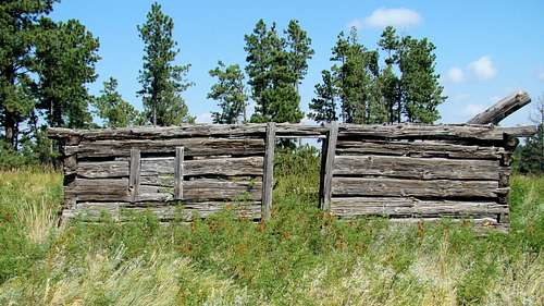Ruins of An Old Cabin Near Barrel Butte