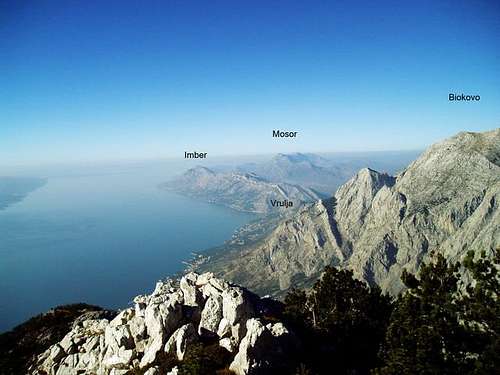 view from peak sibenik to...