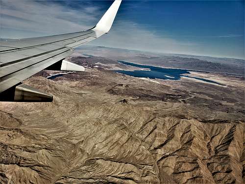 Lake Mead and north ridge of Mt. Wilson