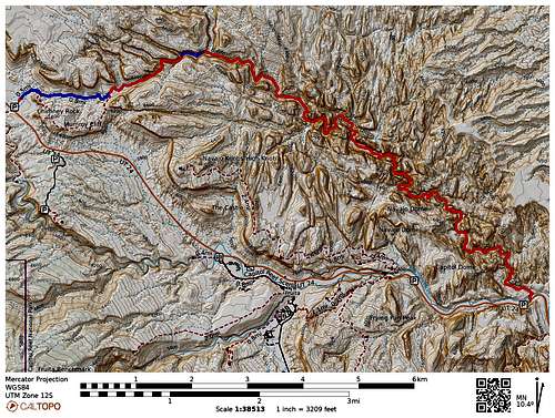 Lower Spring Canyon Route