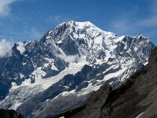 Mont Blanc from Col de Malatra