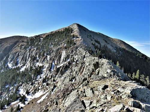 North ridge of Sierra Blanca