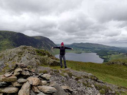 Rannerdale Knotts view from the top looking towards Crummock Water