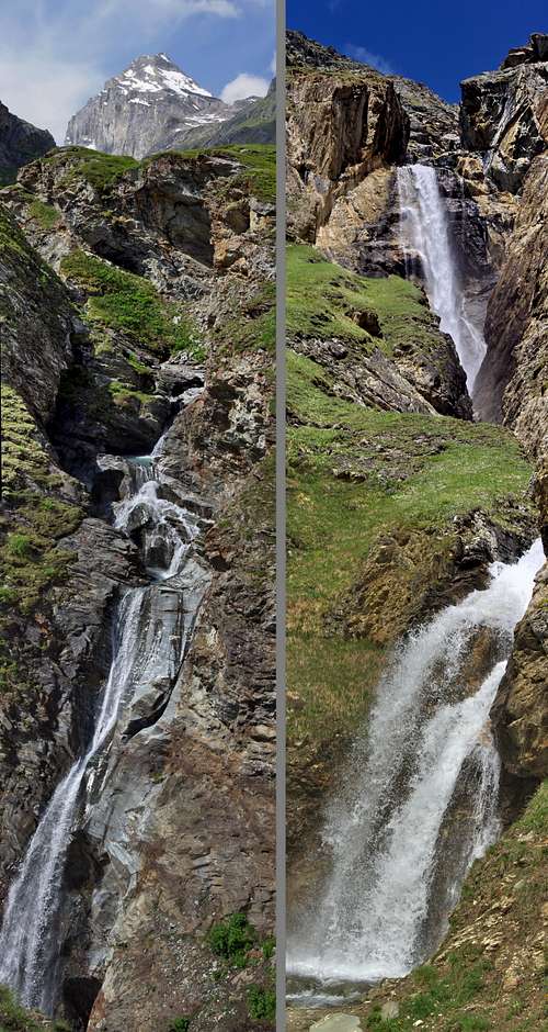 Waterfalls in Rhêmes valley
