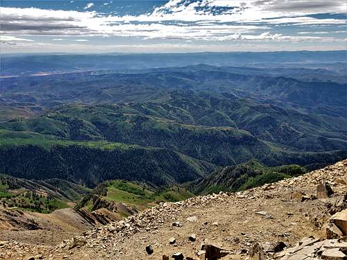 Looking east southeast from the summit of Mt. Nebo