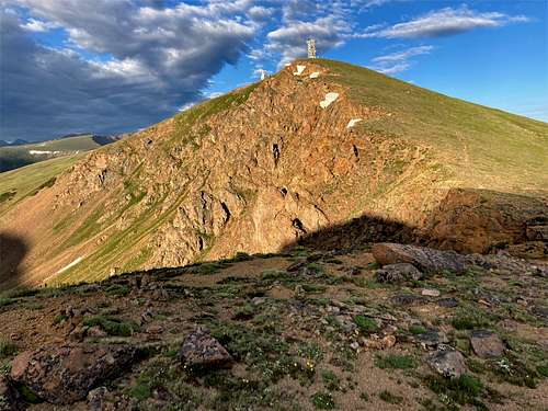 Wider shot from just below the summit of Colorado Mines Peak